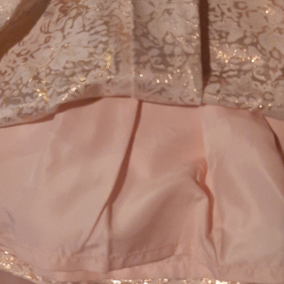 Carter's Peach/Gold Floral Print Dress 3M - Picture 5 of 7